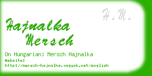 hajnalka mersch business card